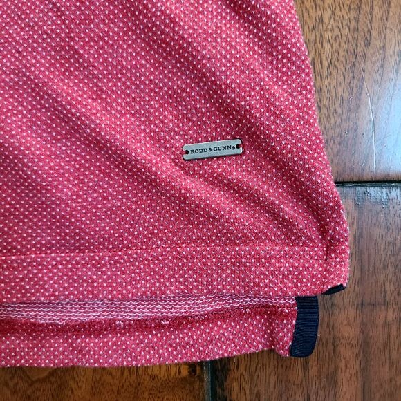 RODD & GUNN Polo Shirt Men's Large L New Haven Sports Fit Short Sleeves Red Blue - Picture 2 of 11